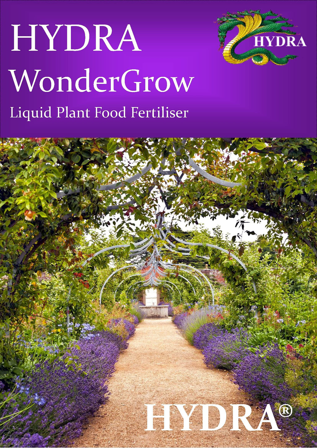 Hydra WonderGrow Liquid Plant Food - Indoor Plant Food & Seaweed Fertiliser for House Plants | Plant feed & Fertiliser for Gardens & Lawns | 1 Litre