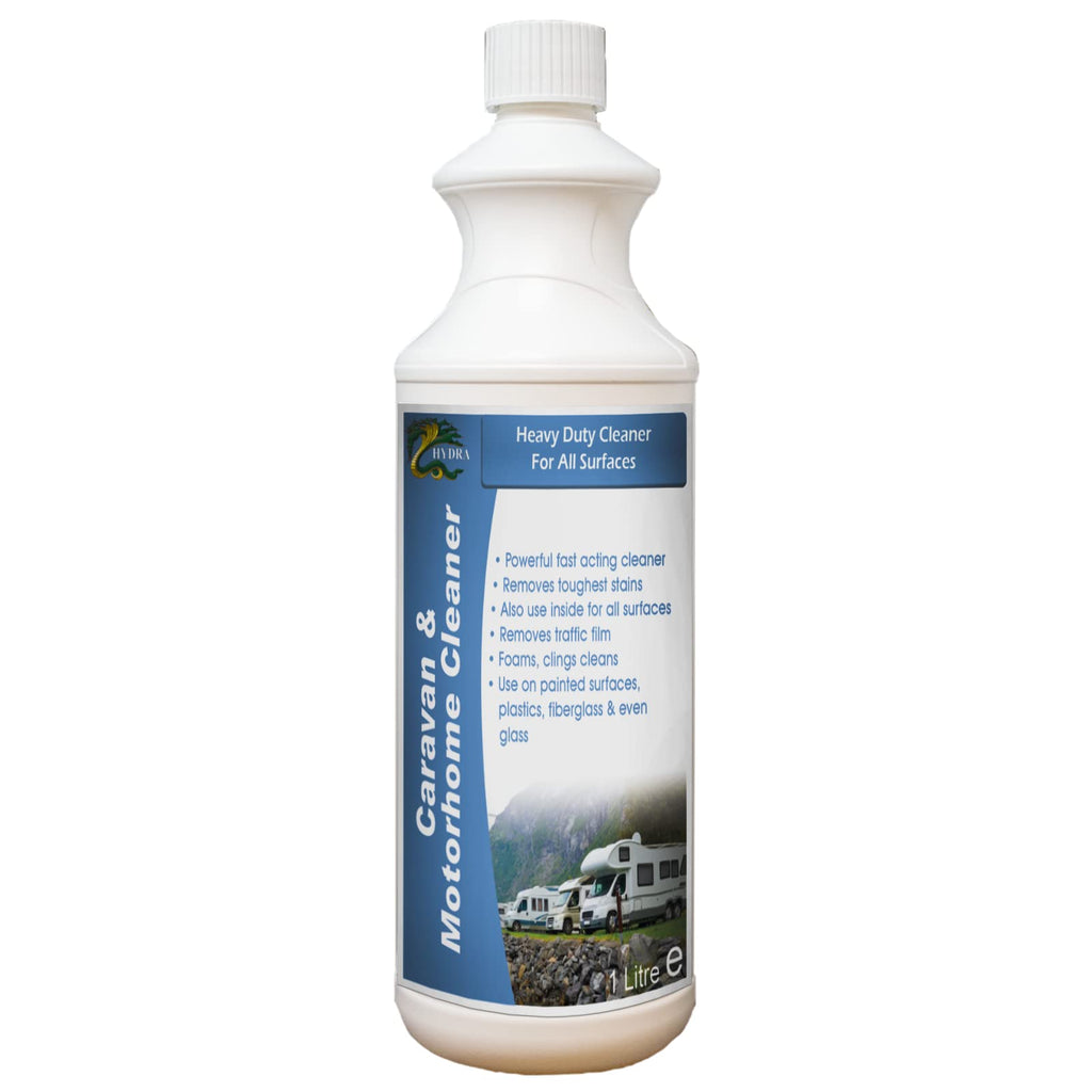 HYDRA CARAVAN CLEANER 1L Removes Diesel Fumes, Road and Traffic Film RVs and Campers Trailers