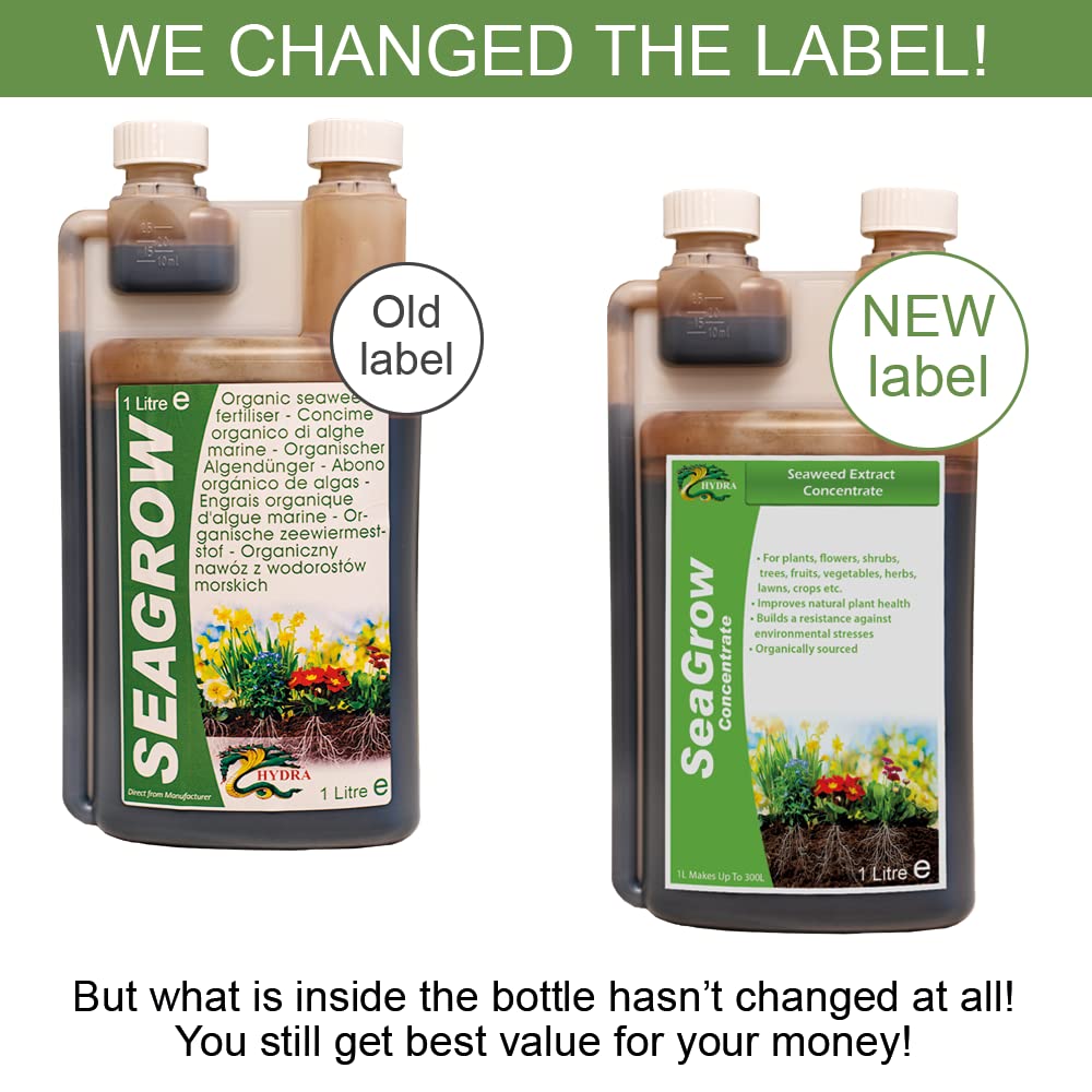 Hydra SeaGrow - Organic Seaweed Extract Concentrate Plant Fertilizer