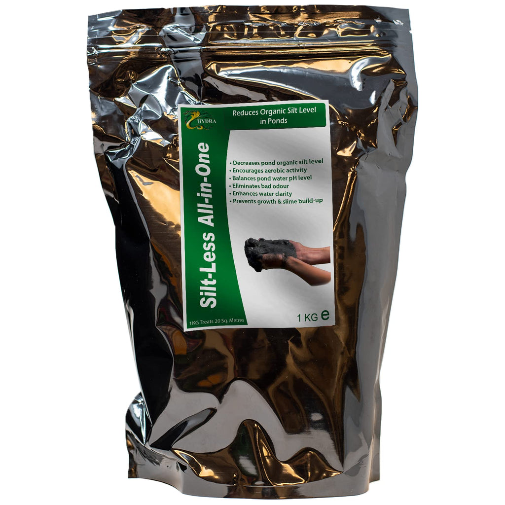Hydra Pond Silt Remover - All in One Pond Algae Remover & Pond Water Treatment | Pond Sludge Remover Prevents Blanket weed, Algae, Cloudy Water, Slime & Bad Odour | 1KG