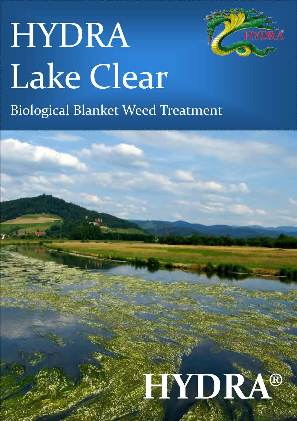 Hydra Blanket Weed & String Algae Treatment for Lake and Larger Pond Water LAKE CLEAR 25KG