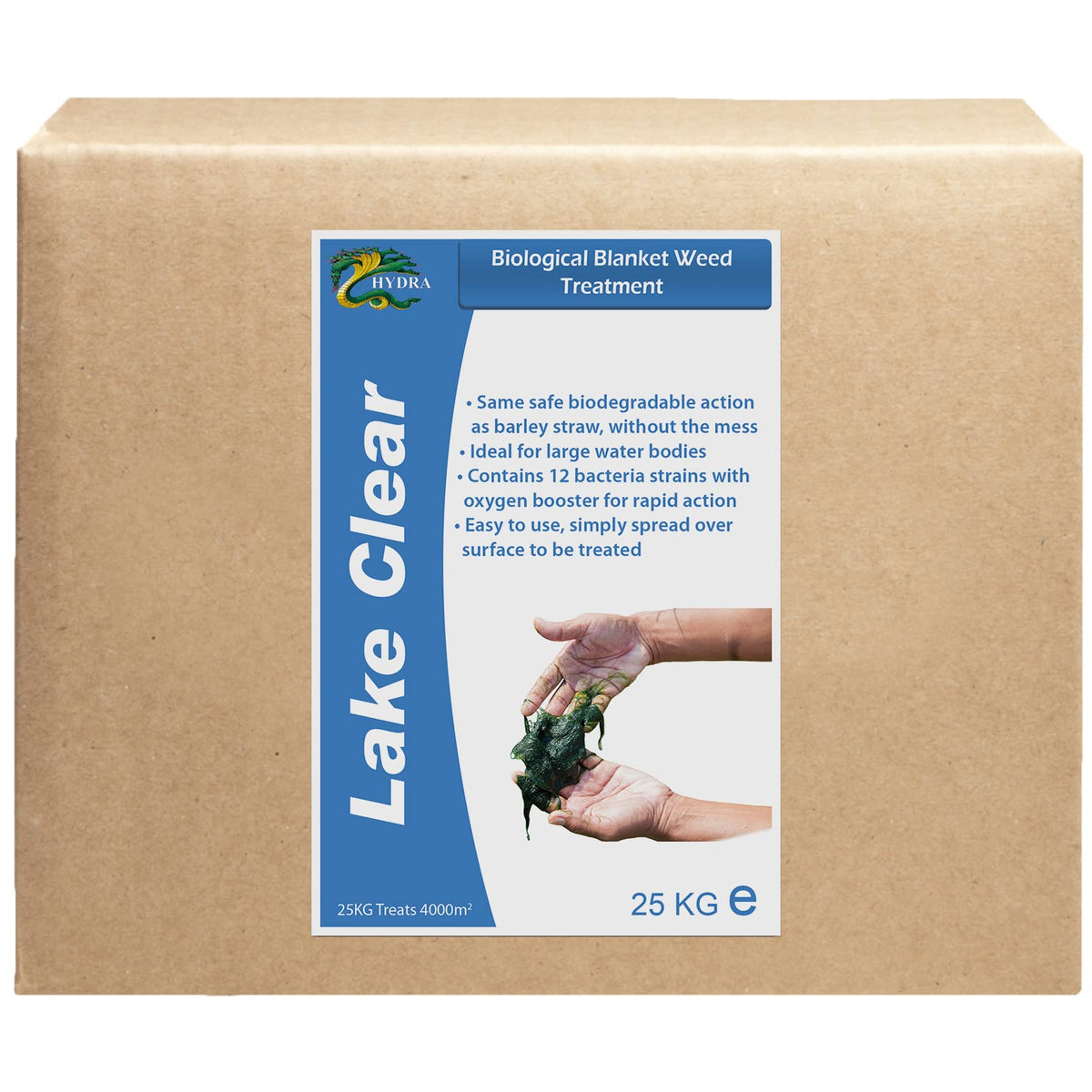 Hydra Blanket Weed & String Algae Treatment for Lake and Larger Pond Water LAKE CLEAR 25KG